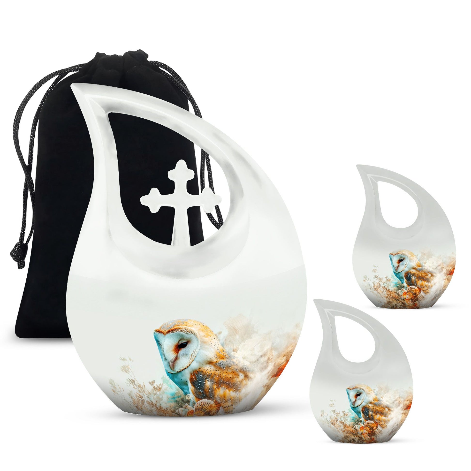 Barn Owl Urns For Ashes - Urns For Human Ashes Adult Large