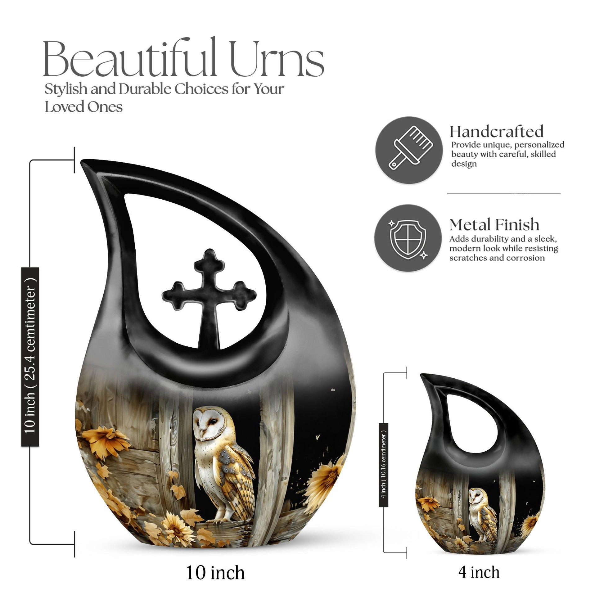 Barn Owl Urns For Ashes - Large Urns Human Ashes