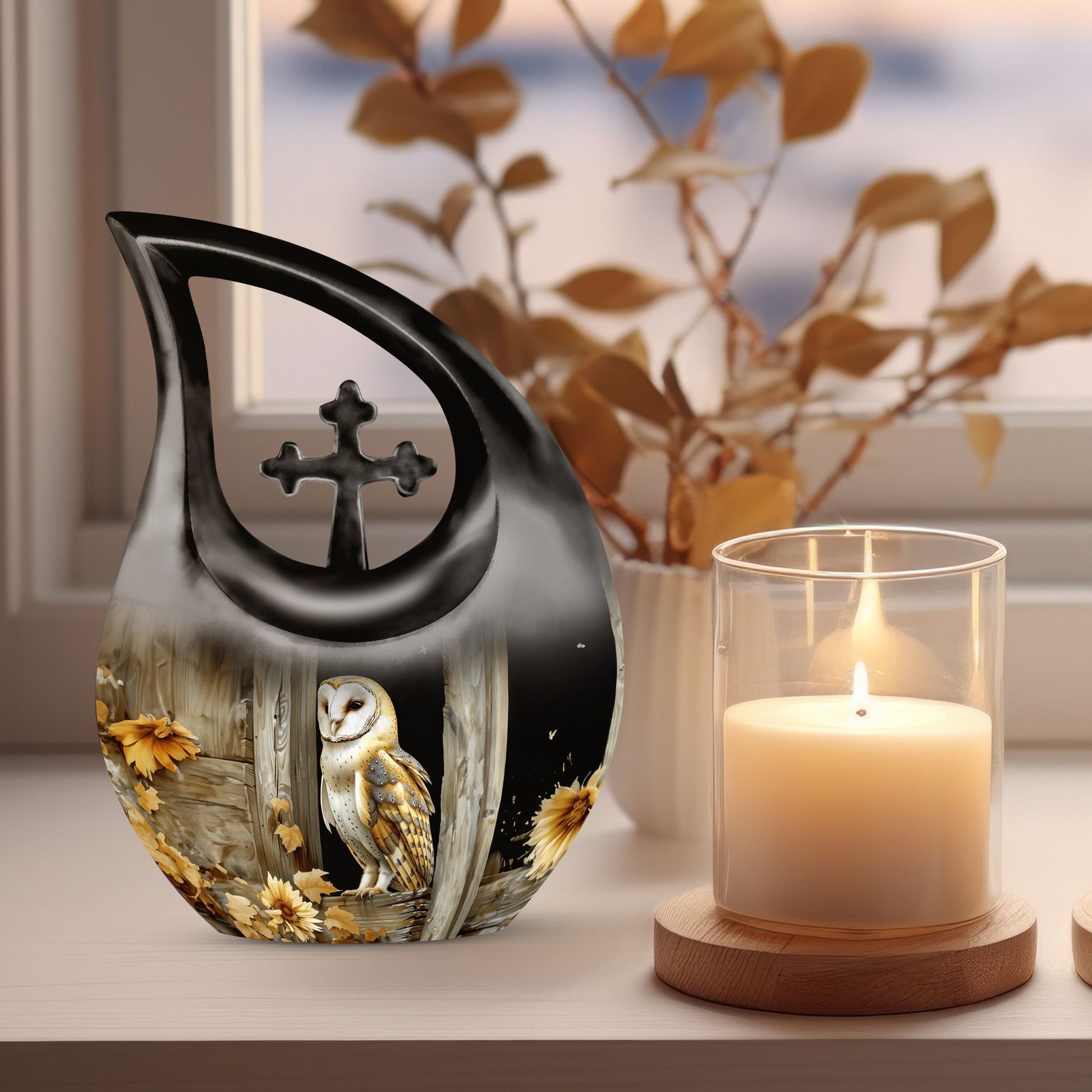 Barn Owl Urns For Ashes - Large Urns Human Ashes