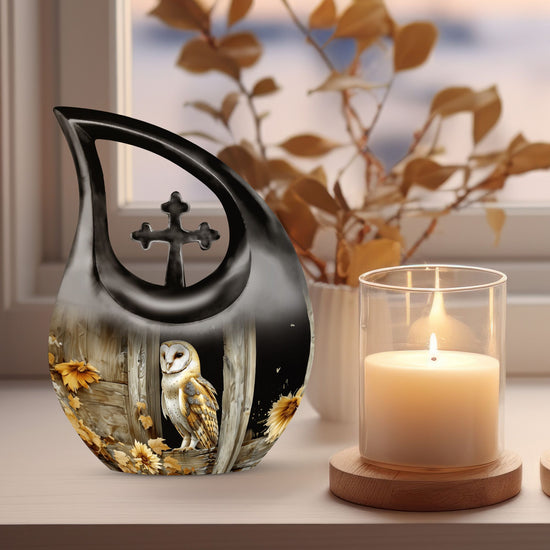 Barn Owl Urns For Ashes - Large Urns Human Ashes