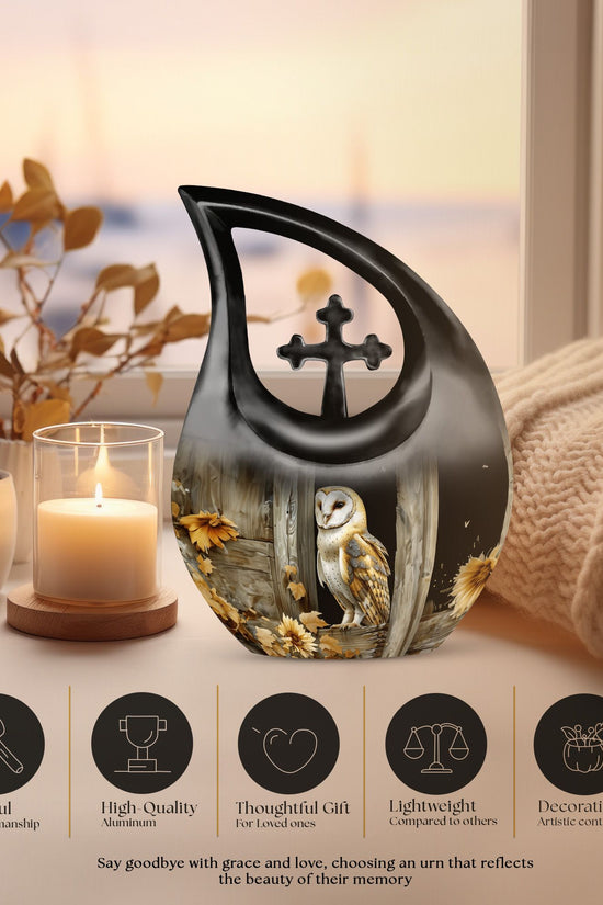 Barn Owl Urns For Ashes - Large Urns Human Ashes