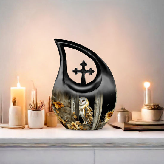 Barn Owl Urns For Ashes - Large Urns Human Ashes
