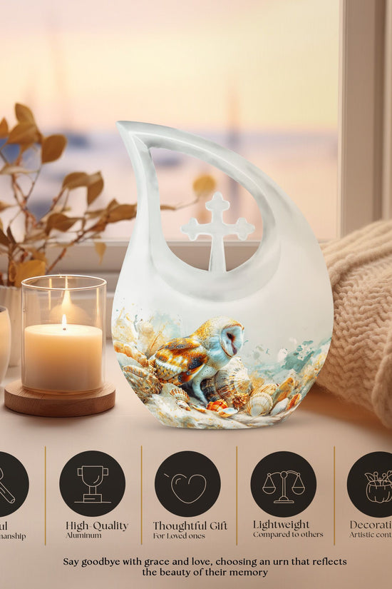 Barn Owl Urns For Ashes - Large Urn Mom