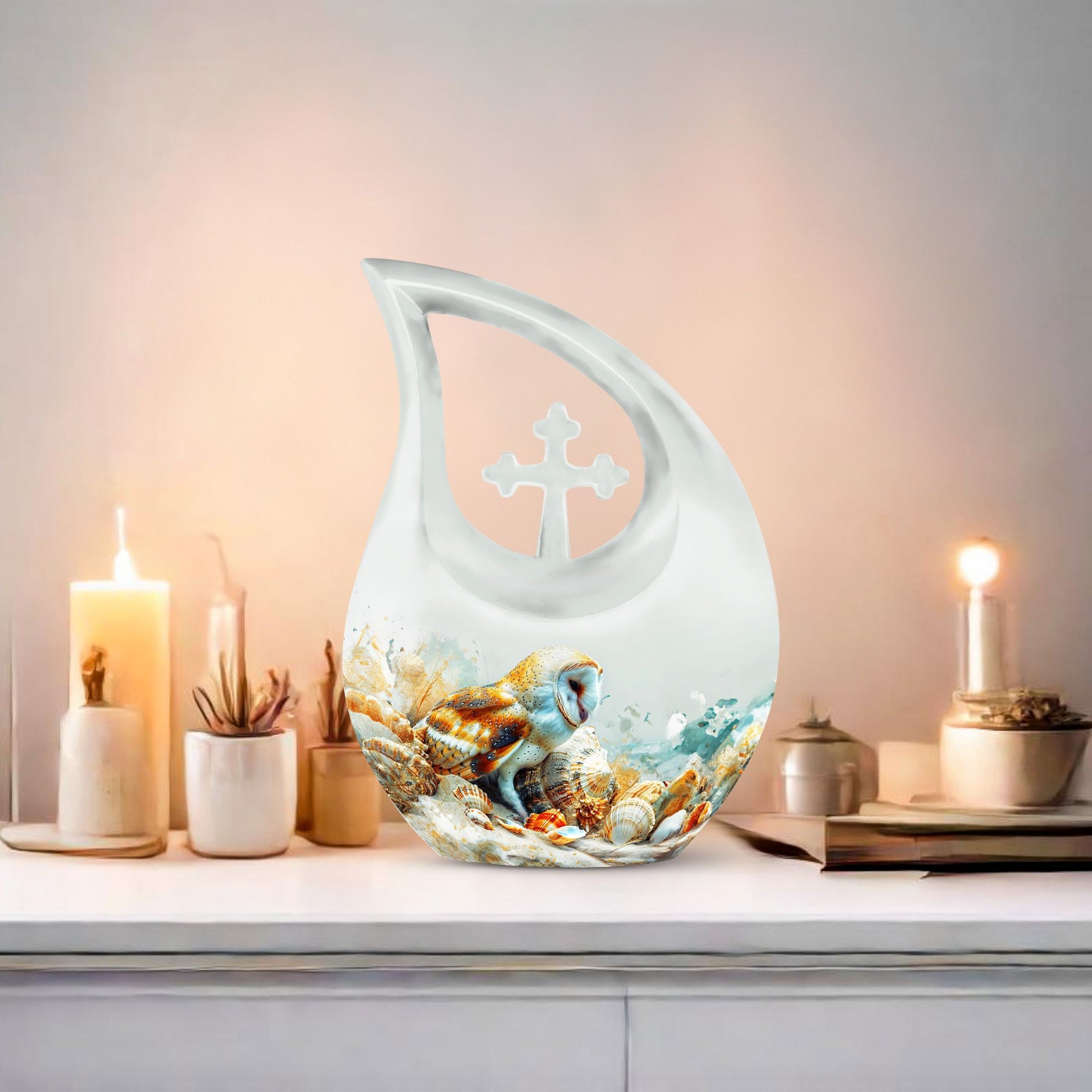 Barn Owl Urns For Ashes - Large Urn Mom