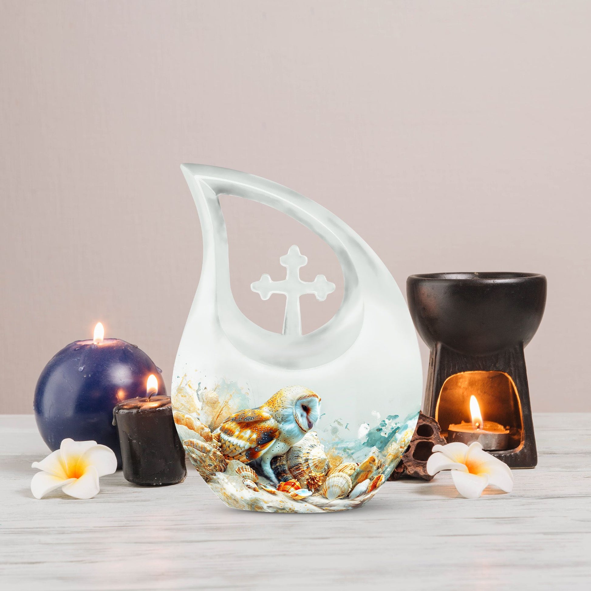 Barn Owl Urns For Ashes - Large Urn Mom