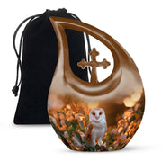 Sunset Barn Owl Cremation Urn – Nature Memorial Urn For Human Ashes