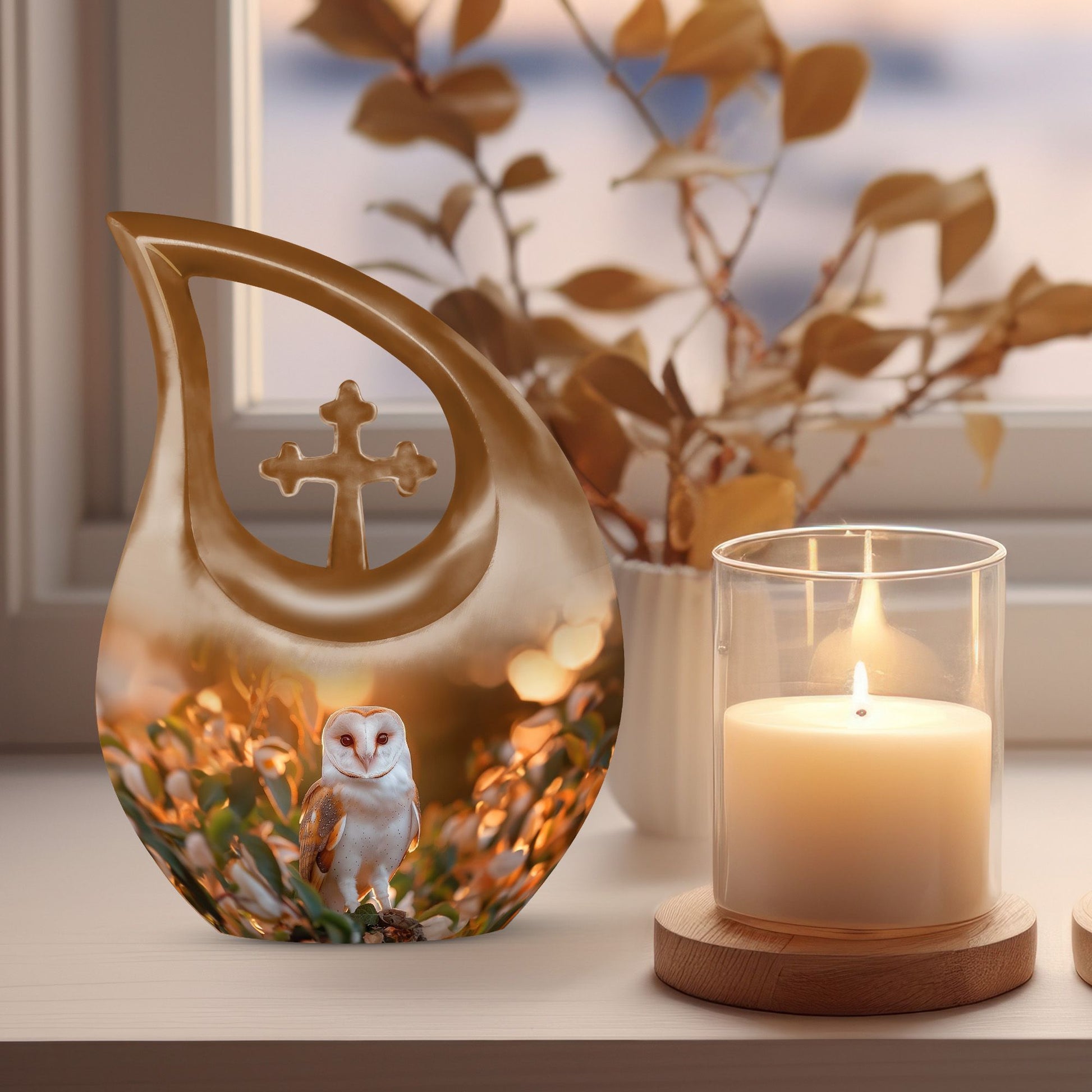 Barn Owl Urns For Ashes - Urn Mom Ashes Large