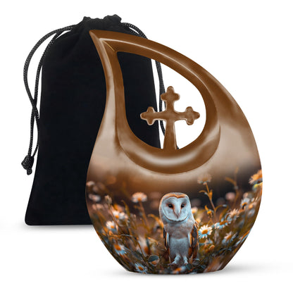 Decorative Barn Owl Urn – Peaceful Burial Urn For Men & Women