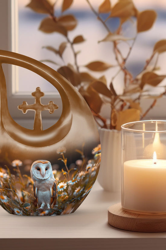 Barn Owl Urns For Ashes - Urn Large Adult
