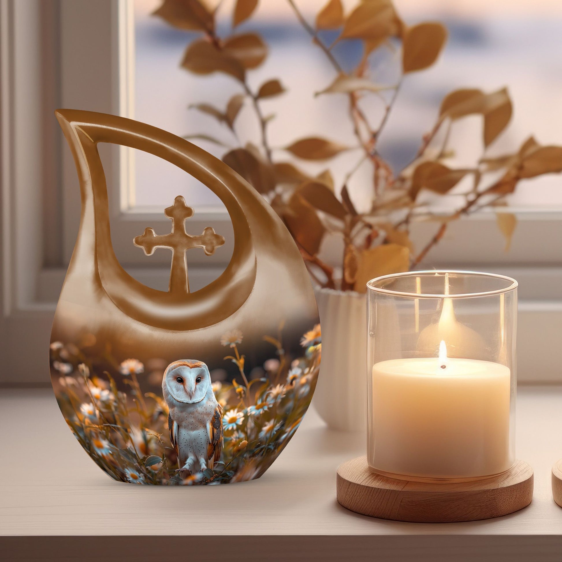 Barn Owl Urns For Ashes - Urn Large Adult