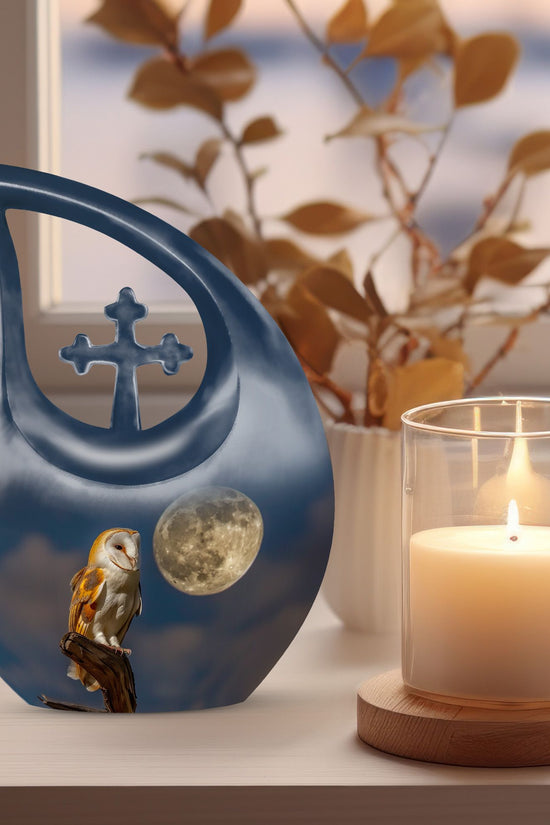Barn Owl Urns For Ashes - Large Urn Human Ashes