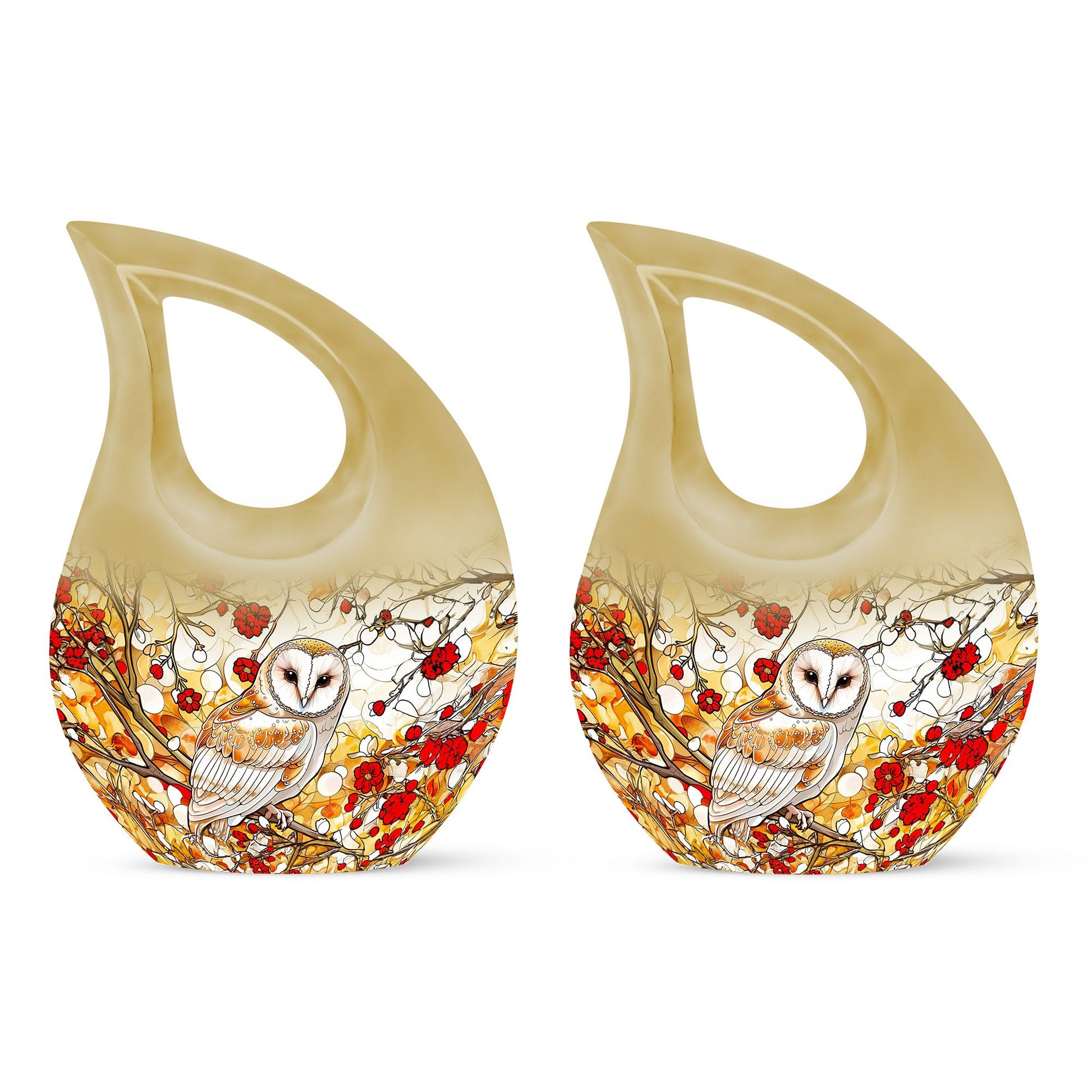 Barn Owl Urns For Ashes - Large Decorative Urn For Human Ashes
