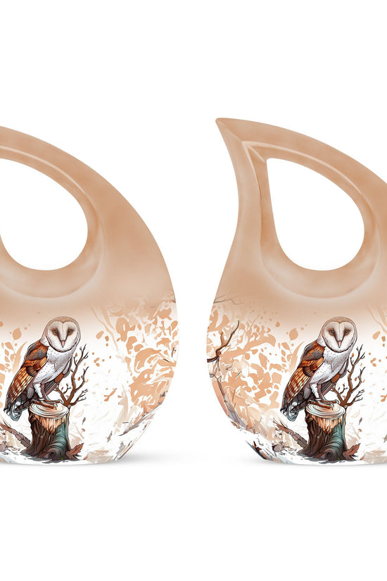 Barn Owl Urns For Ashes - Small Urn For Ashes For Women