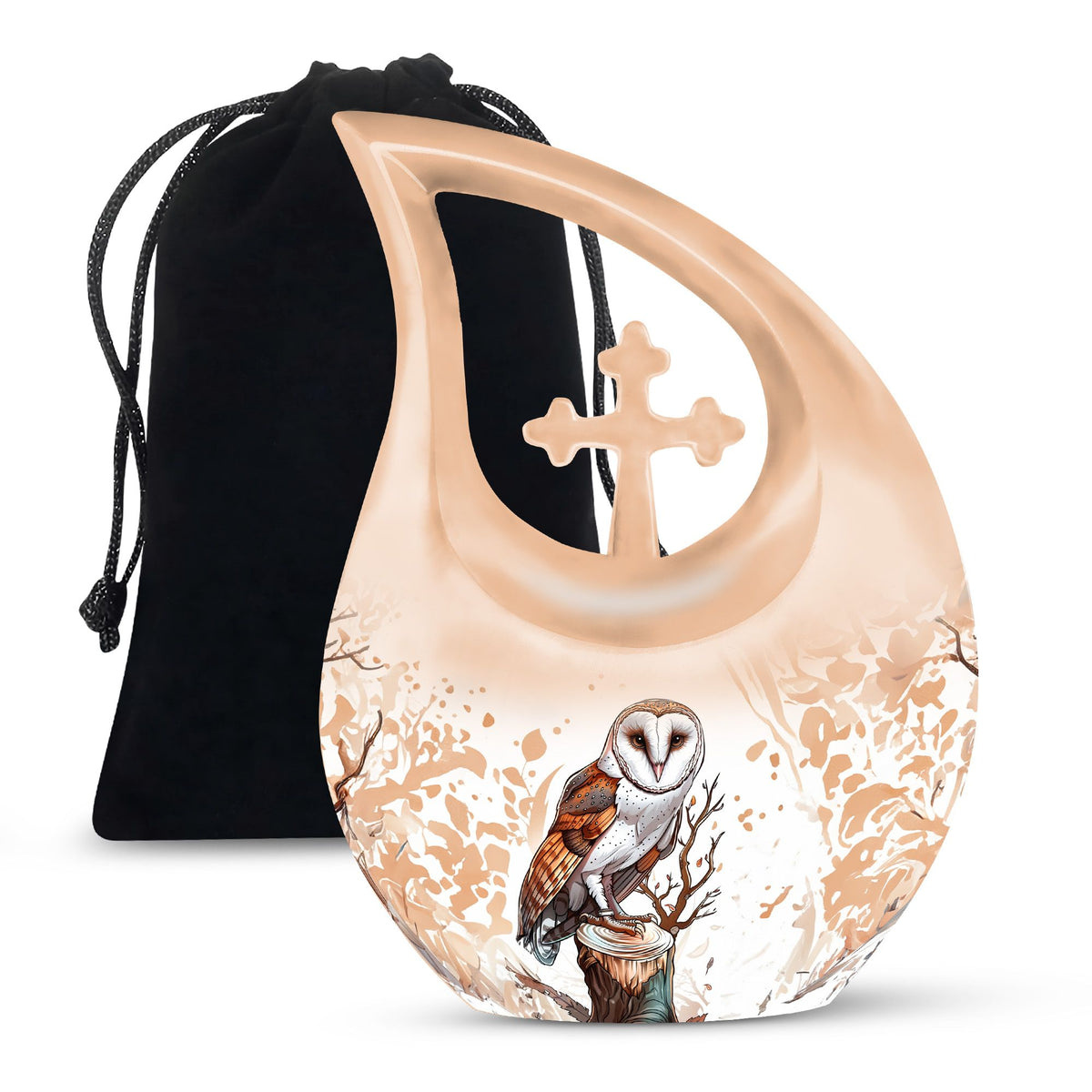 Nature Inspired Owl Urn – Beautiful Memorial Urn For Ashes
