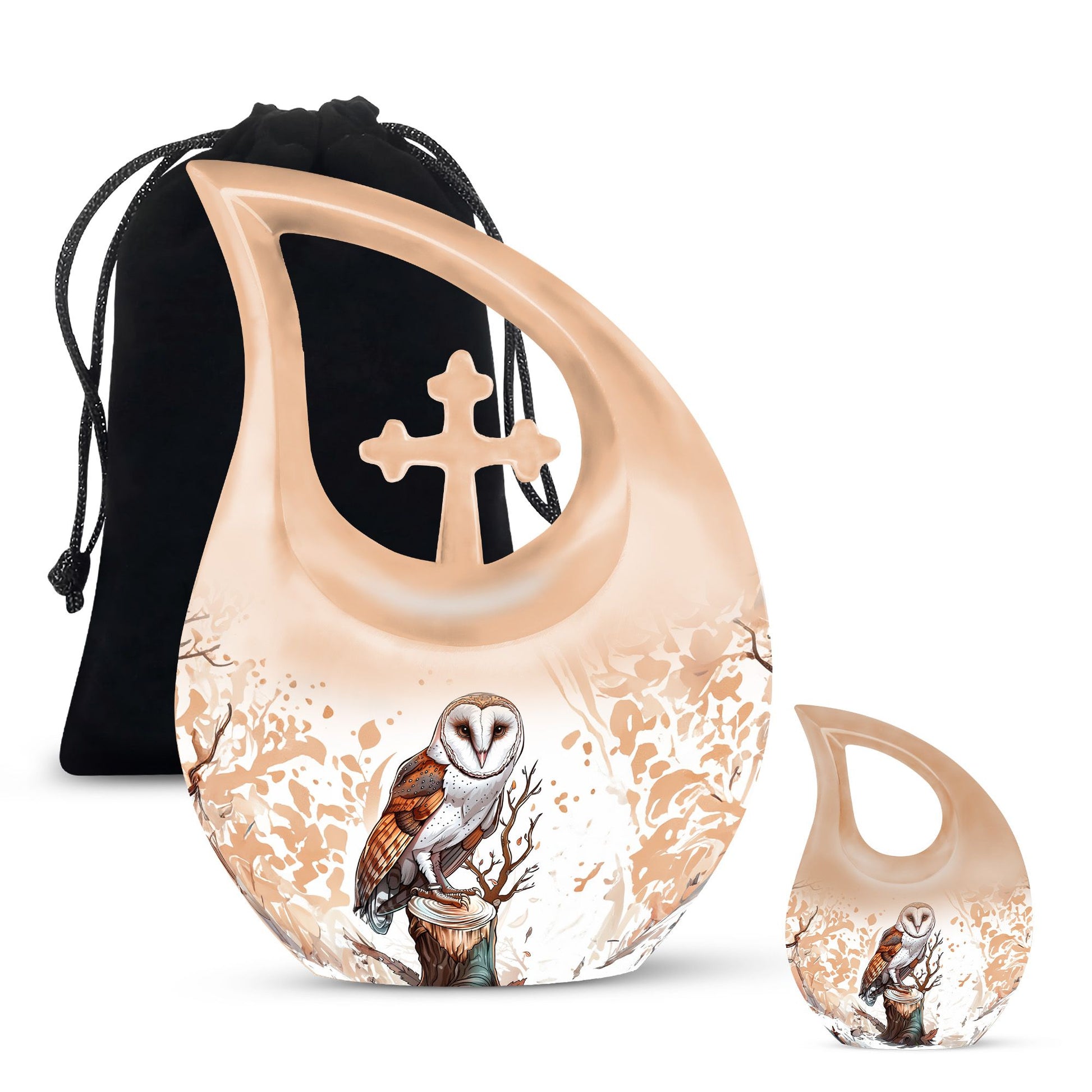 Barn Owl Urns For Ashes - Small Urn For Ashes For Women