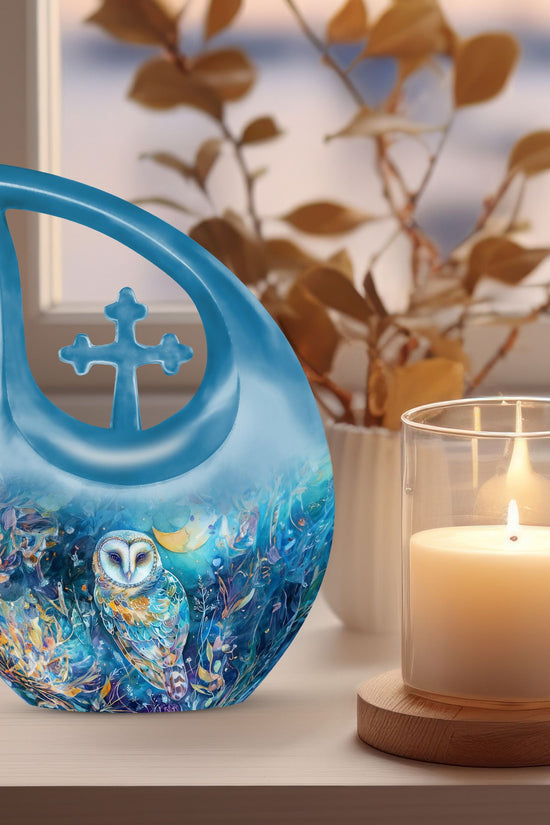Barn Owl Urns For Ashes - Cremation Urns For Women