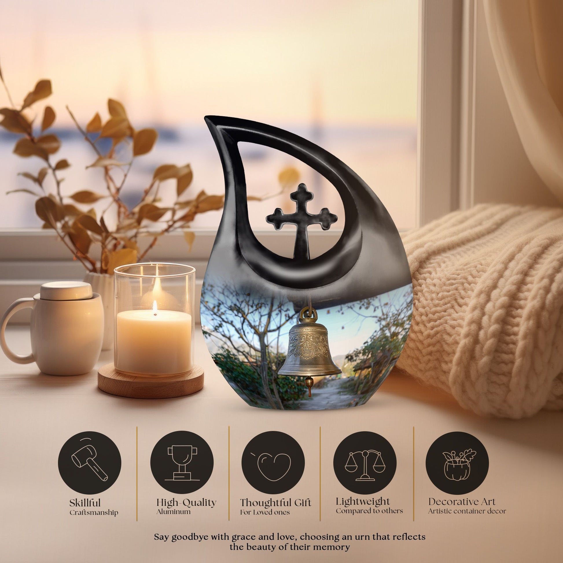 Bell Urns For Ashes - Cremation Urns For Men