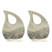 Mountain Winter Urns For Ashes - Adult Urns For Human Ashes Women