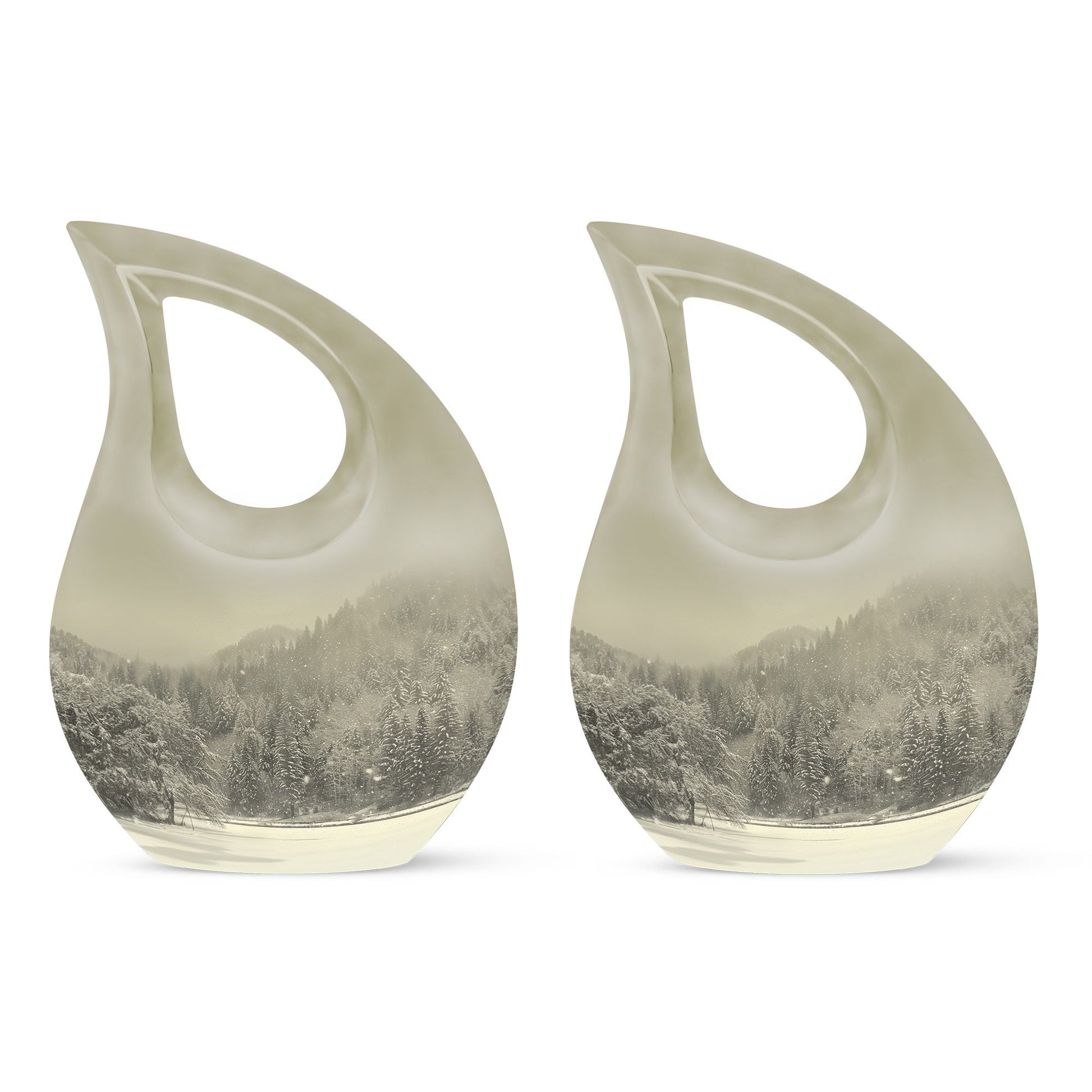 Mountain Winter Urns For Ashes - Adult Urns For Human Ashes Women