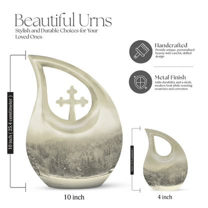 Mountain Winter Urns For Ashes - Adult Urns For Human Ashes Women