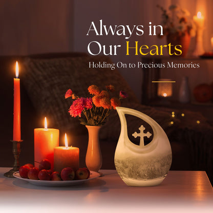 Mountain Winter Urns For Ashes - Adult Urns For Human Ashes Women