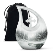 Mountain Winter Urns For Ashes - Mini Small Urns For Men