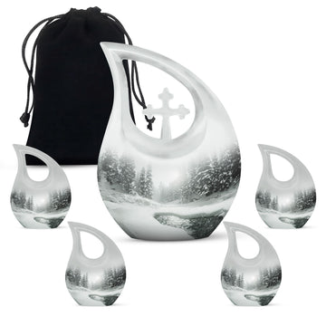 Large Urn With 4 Keepsake