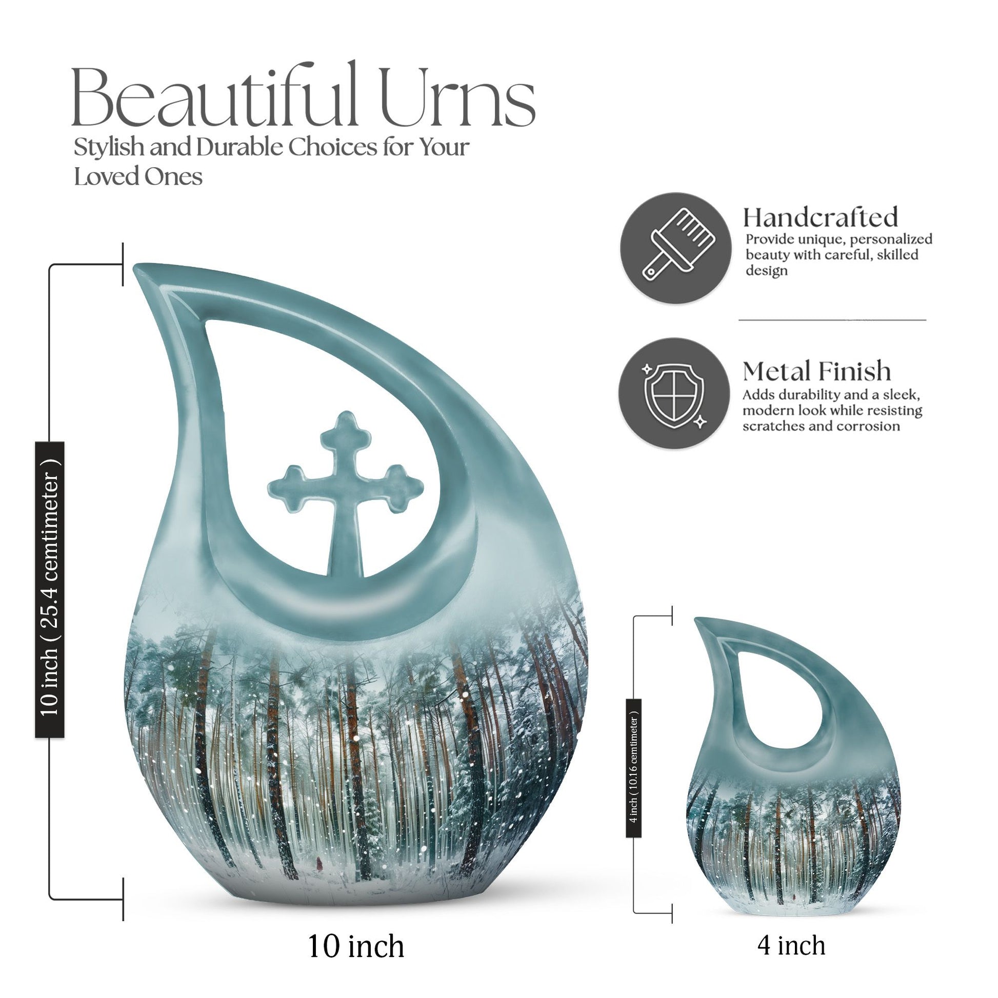 Mountain Winter Urns For Ashes - Urn For Ashes For Men