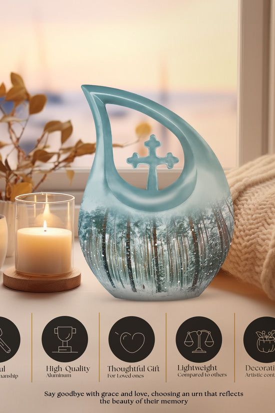Mountain Winter Urns For Ashes - Urn For Ashes For Men