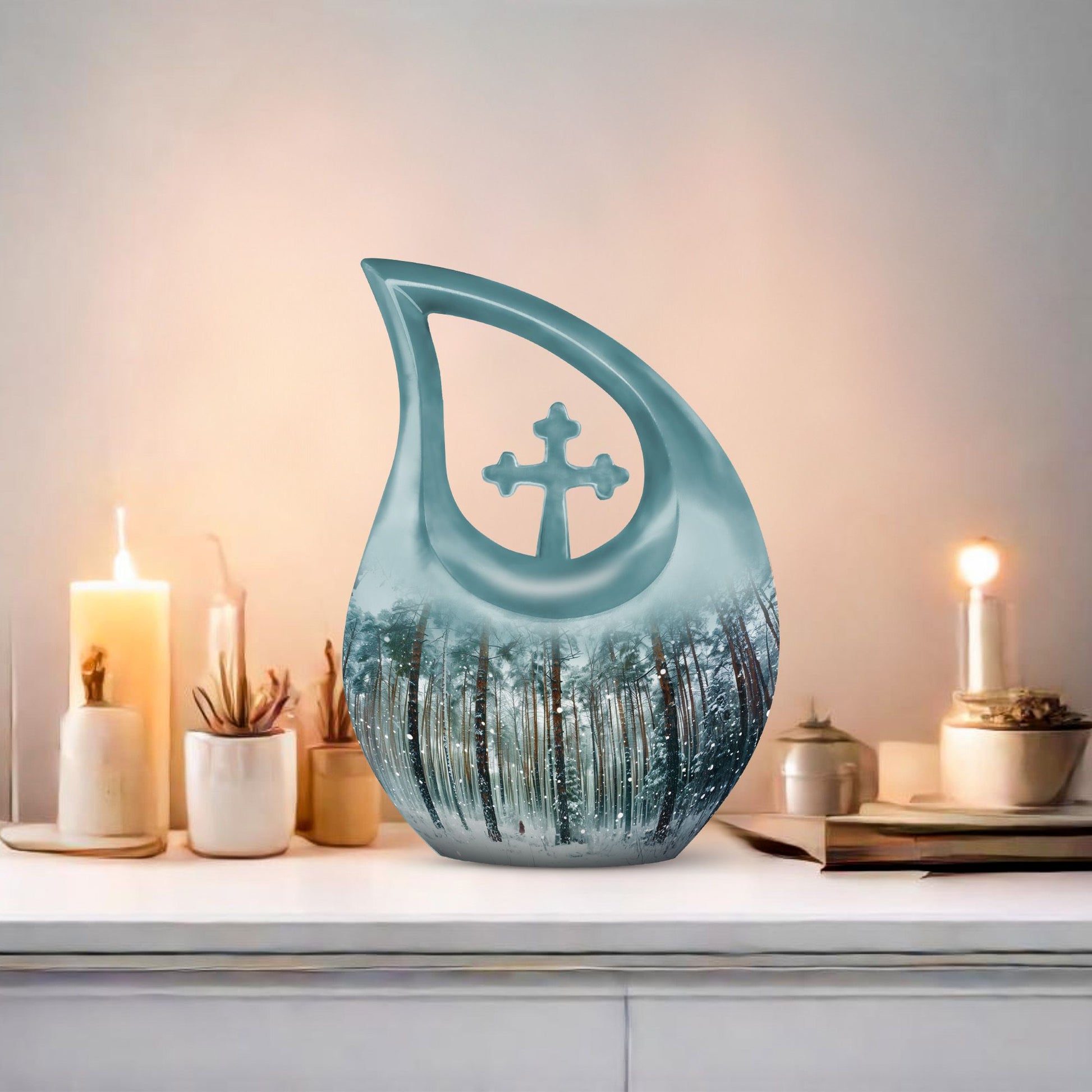 Mountain Winter Urns For Ashes - Urn For Ashes For Men