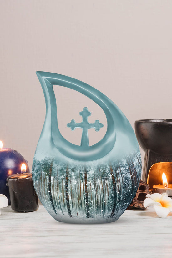 Mountain Winter Urns For Ashes - Urn For Ashes For Men