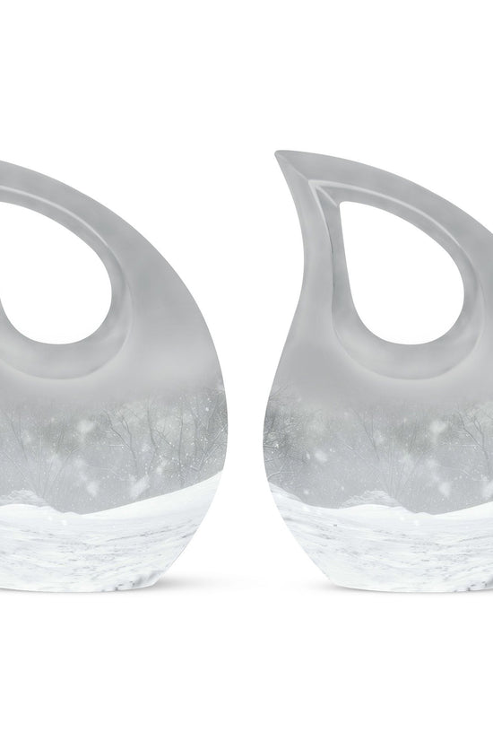 Mountain Winter Urns For Ashes - Ashes Keepsake For Men