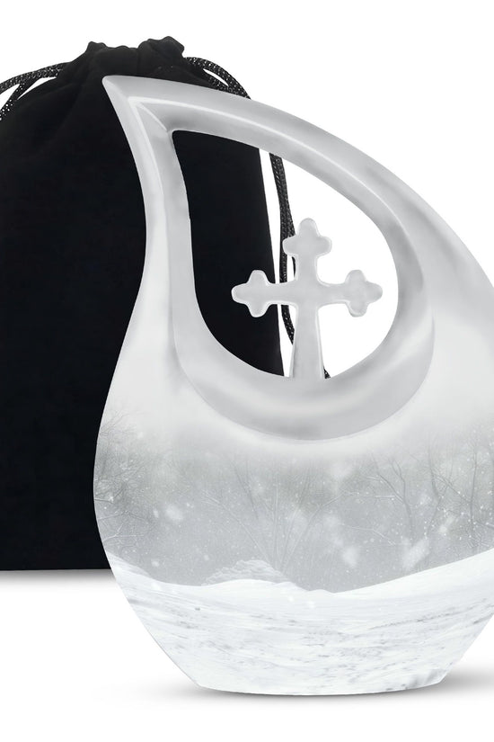 Mountain Winter Urns For Ashes - Ashes Keepsake For Men