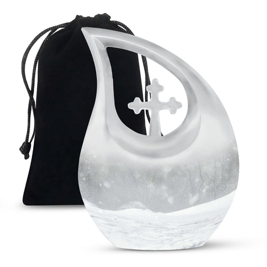 Mountain Winter Urns For Ashes - Ashes Keepsake For Men