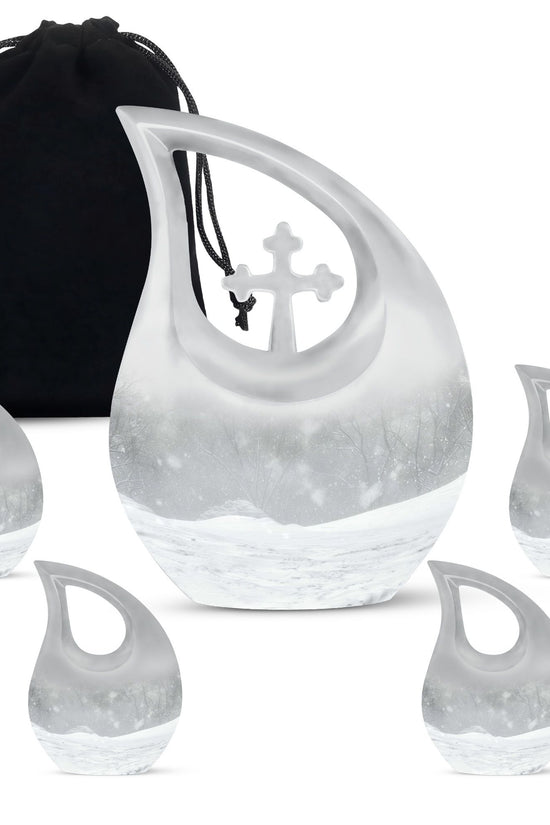 Mountain Winter Urns For Ashes - Ashes Keepsake For Men