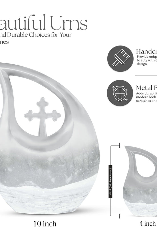 Mountain Winter Urns For Ashes - Ashes Keepsake For Men