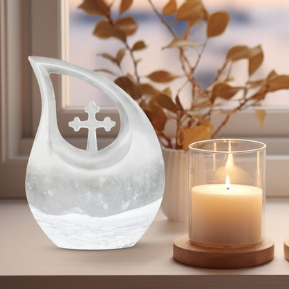 Mountain Winter Urns For Ashes - Ashes Keepsake For Men