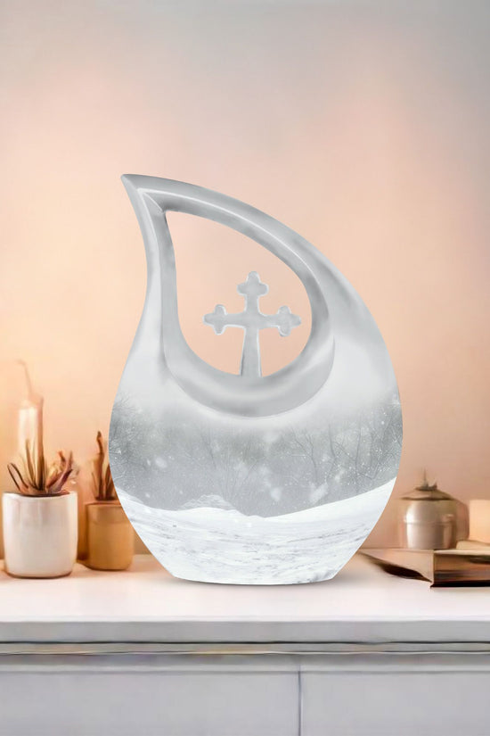 Mountain Winter Urns For Ashes - Ashes Keepsake For Men