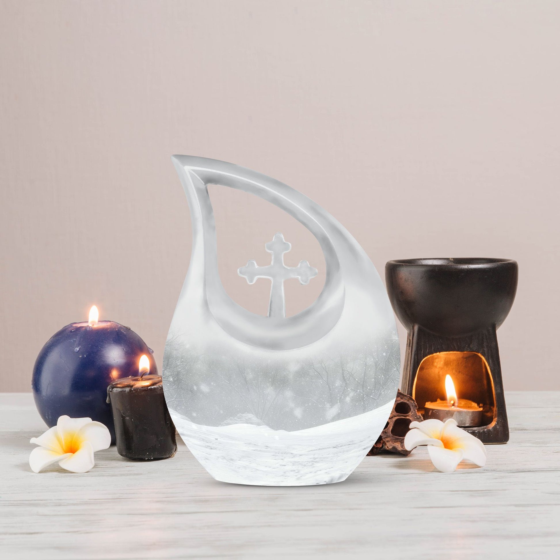 Mountain Winter Urns For Ashes - Ashes Keepsake For Men