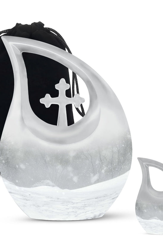 Mountain Winter Urns For Ashes - Ashes Keepsake For Men