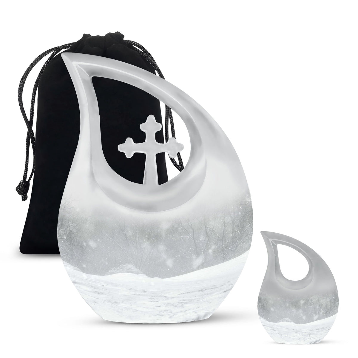 Mountain Winter Urns For Ashes - Ashes Keepsake For Men