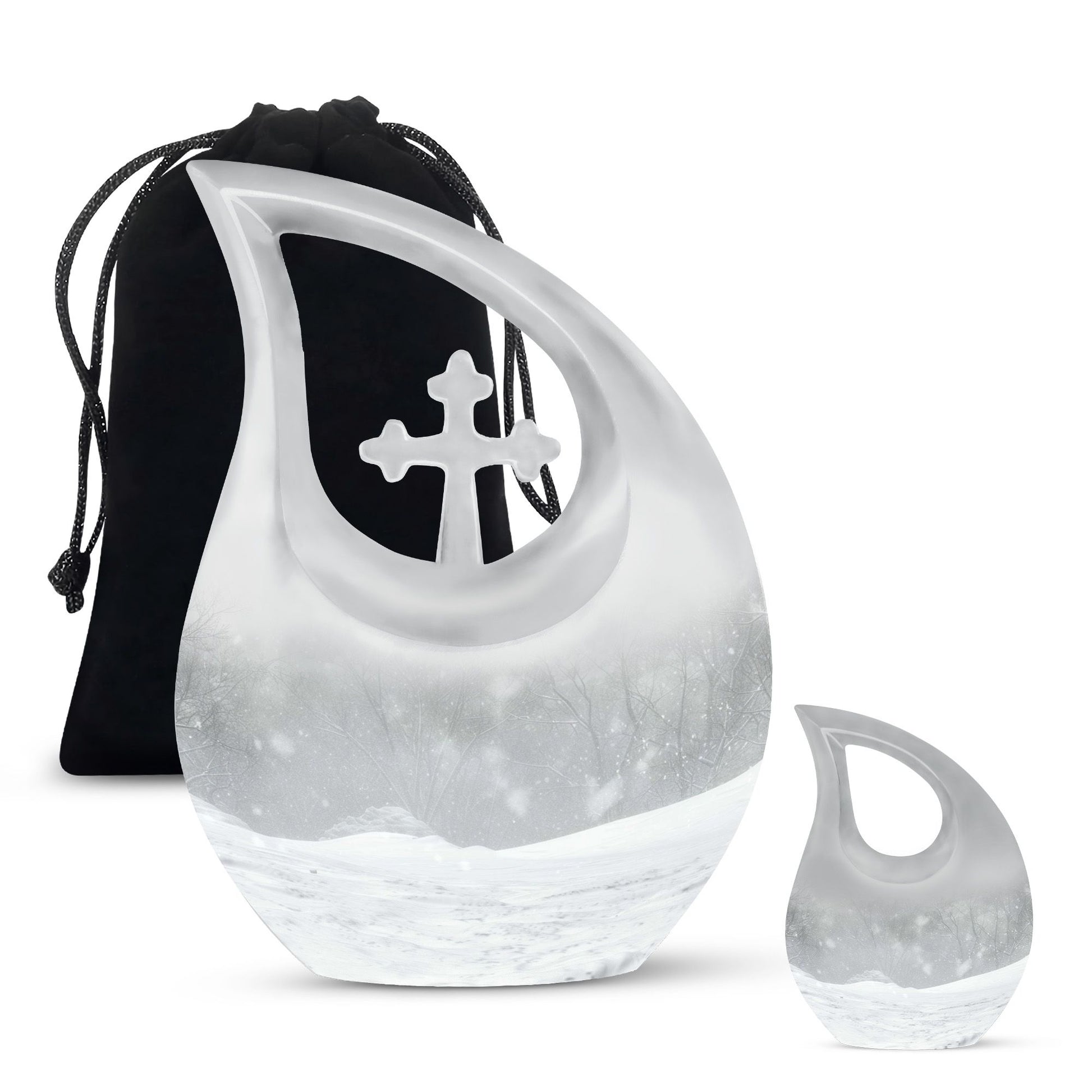 Mountain Winter Urns For Ashes - Ashes Keepsake For Men