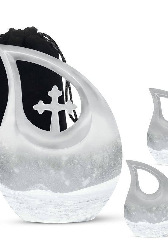 Mountain Winter Urns For Ashes - Ashes Keepsake For Men