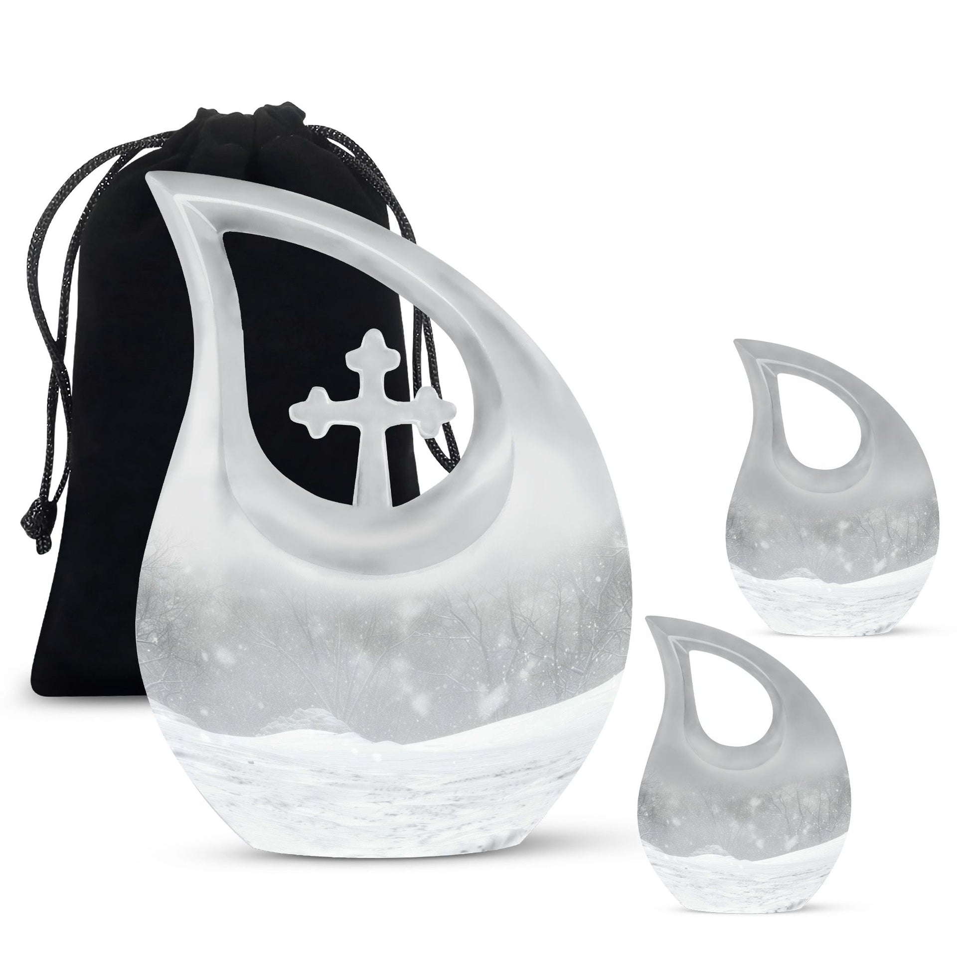 Mountain Winter Urns For Ashes - Ashes Keepsake For Men