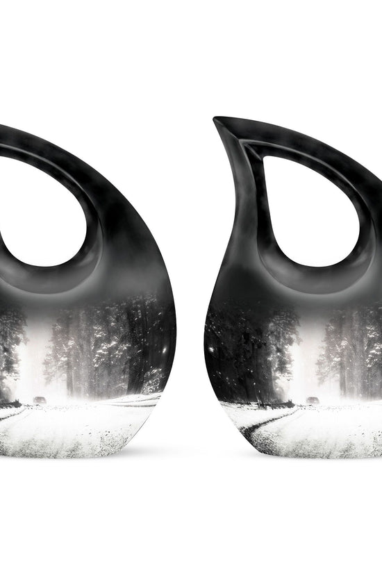 Mountain Winter Urns For Ashes - Mini Urn For Ashes For Women