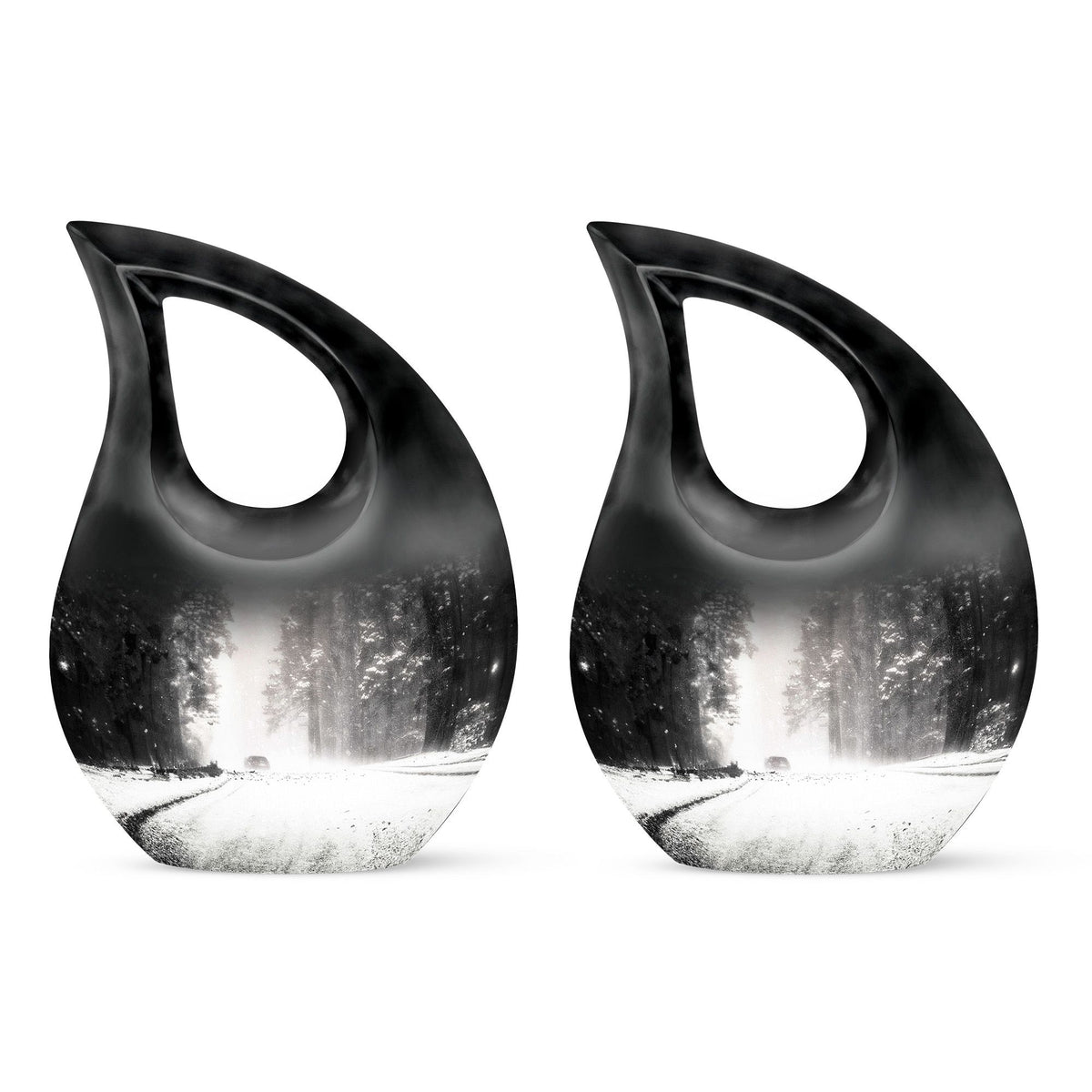 Mountain Winter Urns For Ashes - Mini Urn For Ashes For Women