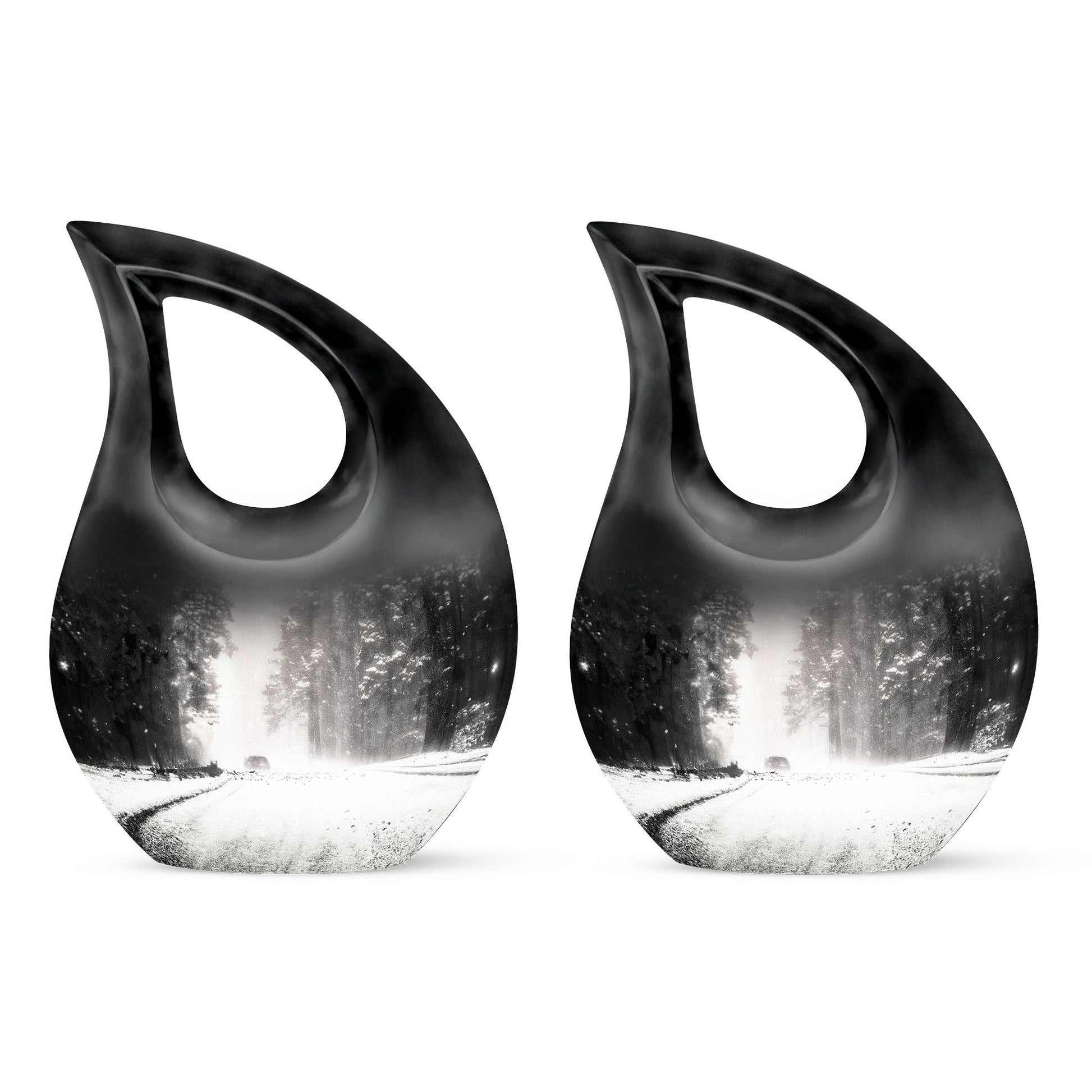 Mountain Winter Urns For Ashes - Mini Urn For Ashes For Women
