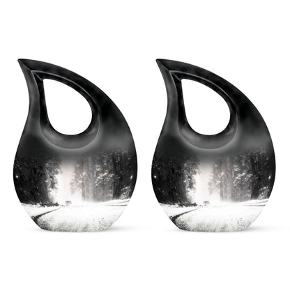 Mountain Winter Urns For Ashes - Mini Urn For Ashes For Women