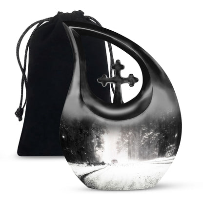 Mountain Winter Urns For Ashes - Mini Urn For Ashes For Women