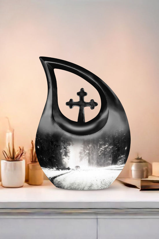 Mountain Winter Urns For Ashes - Mini Urn For Ashes For Women